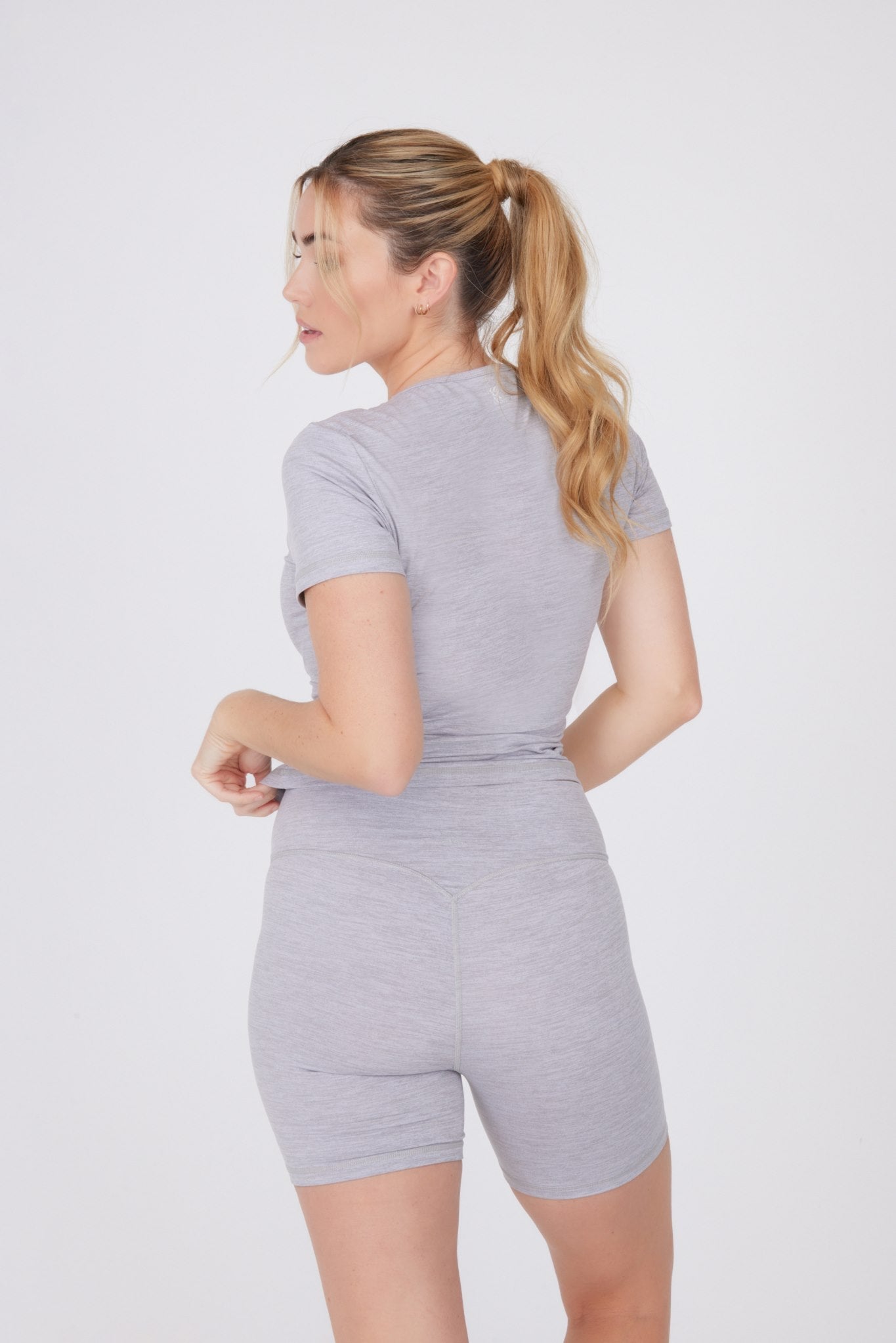ReForm Wrap Waist Short - Grey Marl