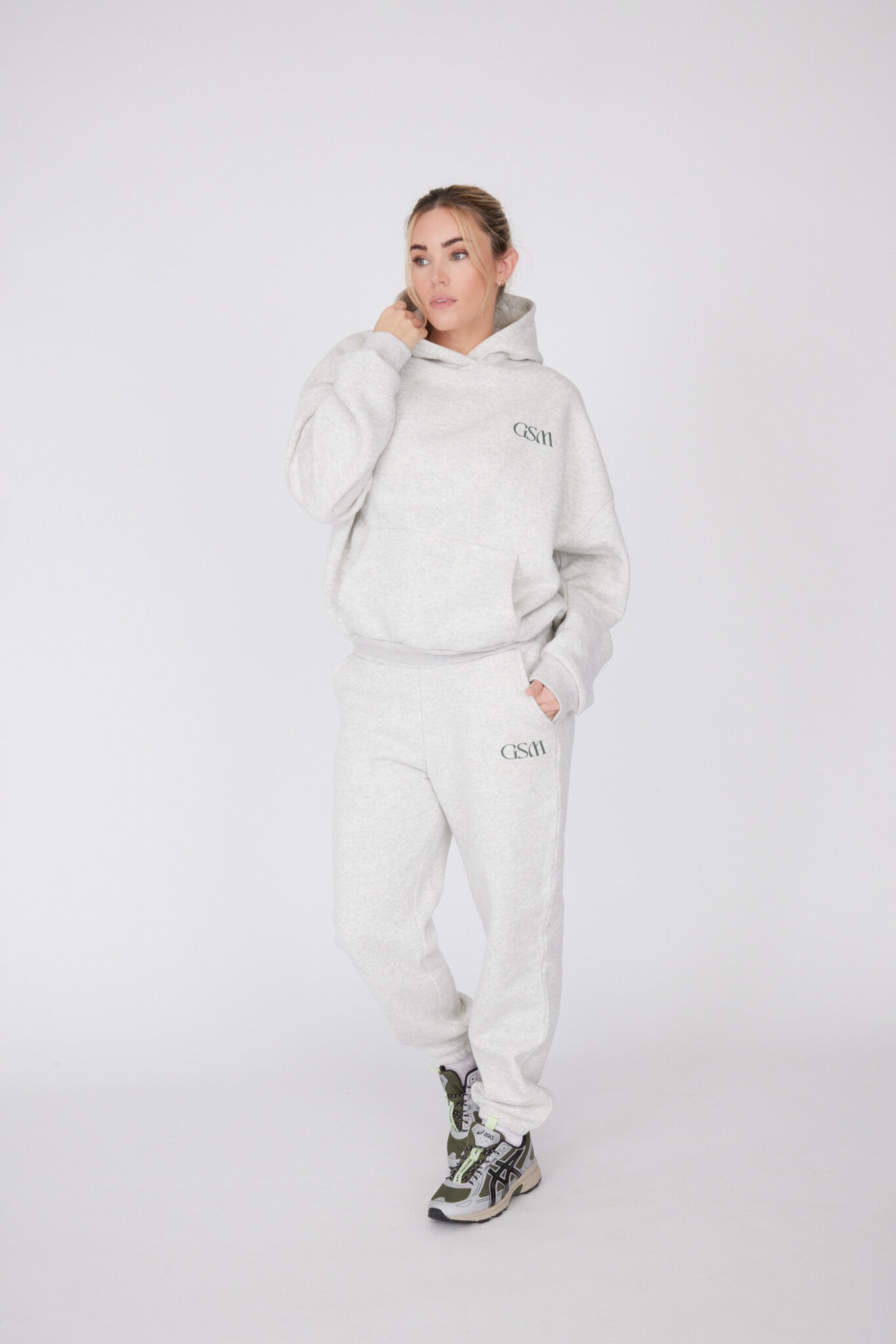 Signature Oversized Hoodie - Frost Marl