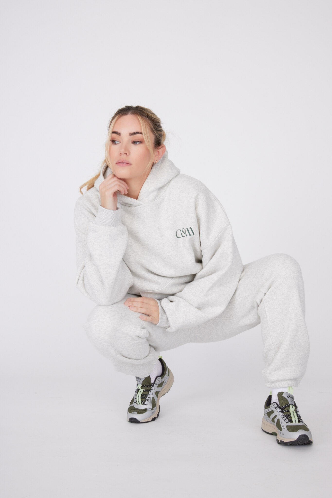 Signature Oversized Hoodie - Frost Marl