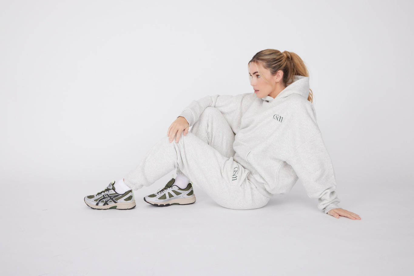 Signature Cuffed Sweatpants - Frost Marl